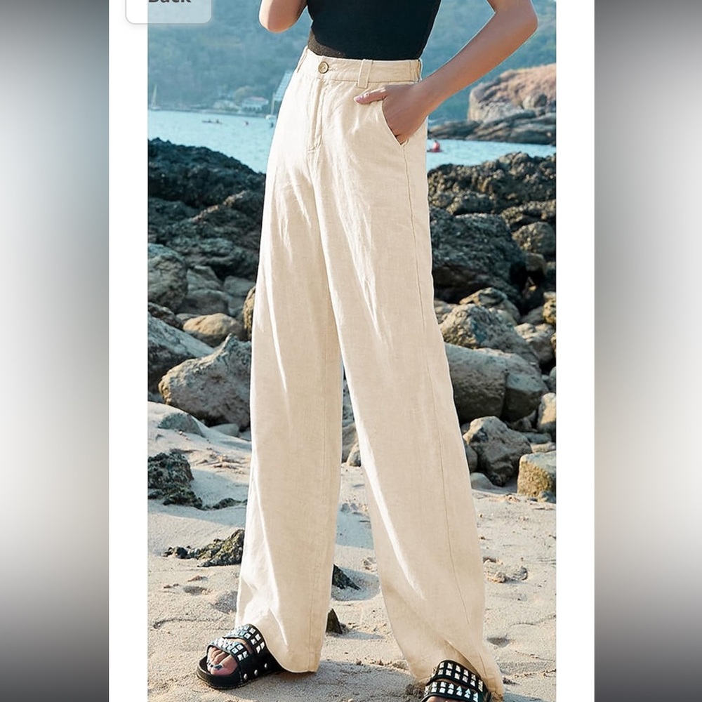 High Waisted Wide Leg Trousers